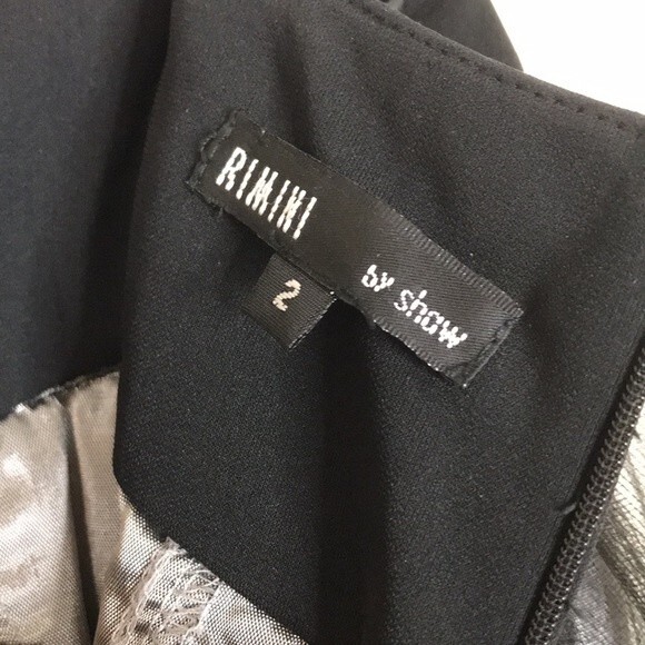 Rimini ladies black lace tutu one of a kind tulle dark skirt size 2 - Picture 10 of 12